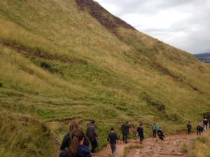 On our way down from Arthur's Seat